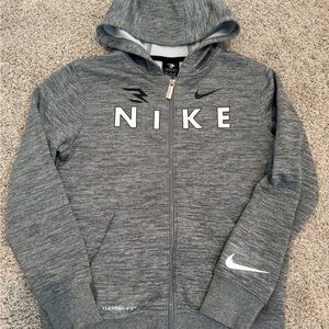 Nike Heather Gray Full-Zip Hoodie